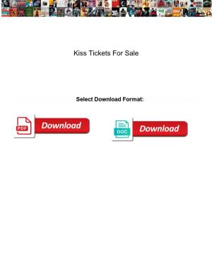 Kiss Tickets for Sale