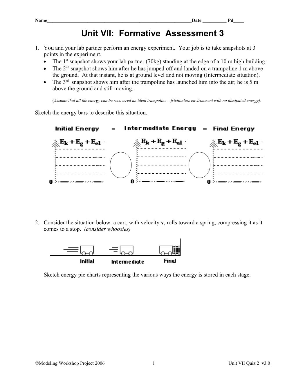 Unit VII: Formative Assessment 3