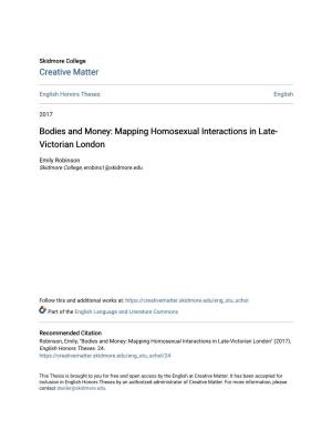 Mapping Homosexual Interactions in Late-Victorian London" (2017)