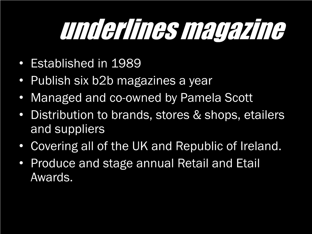 Underlines Magazine