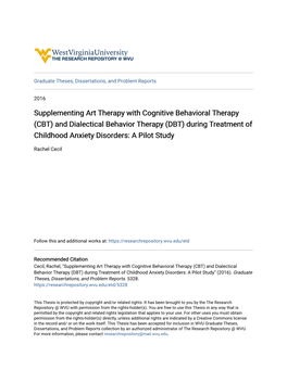 Supplementing Art Therapy with Cognitive Behavioral Therapy (CBT
