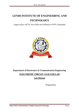 ECAD Lab Manual