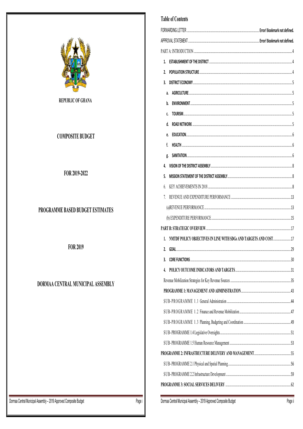 Dormaa Central Municipal Assembly