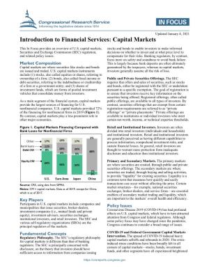 Introduction to Financial Services: Capital Markets