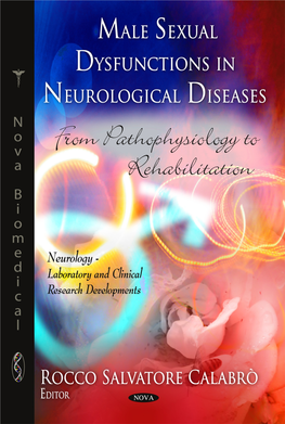 Male Sexual Dysfunctions in Neurological Diseases: from Pathophysiology to Rehabilitation