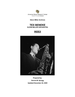 Tex Beneke Glenn Miller Orchestra