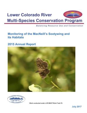 Monitoring of the Macneill's Sootywing and Its Habitats, 2015