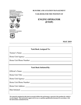 ENOP Position Task Book