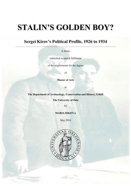 Stalin's Golden Boy?