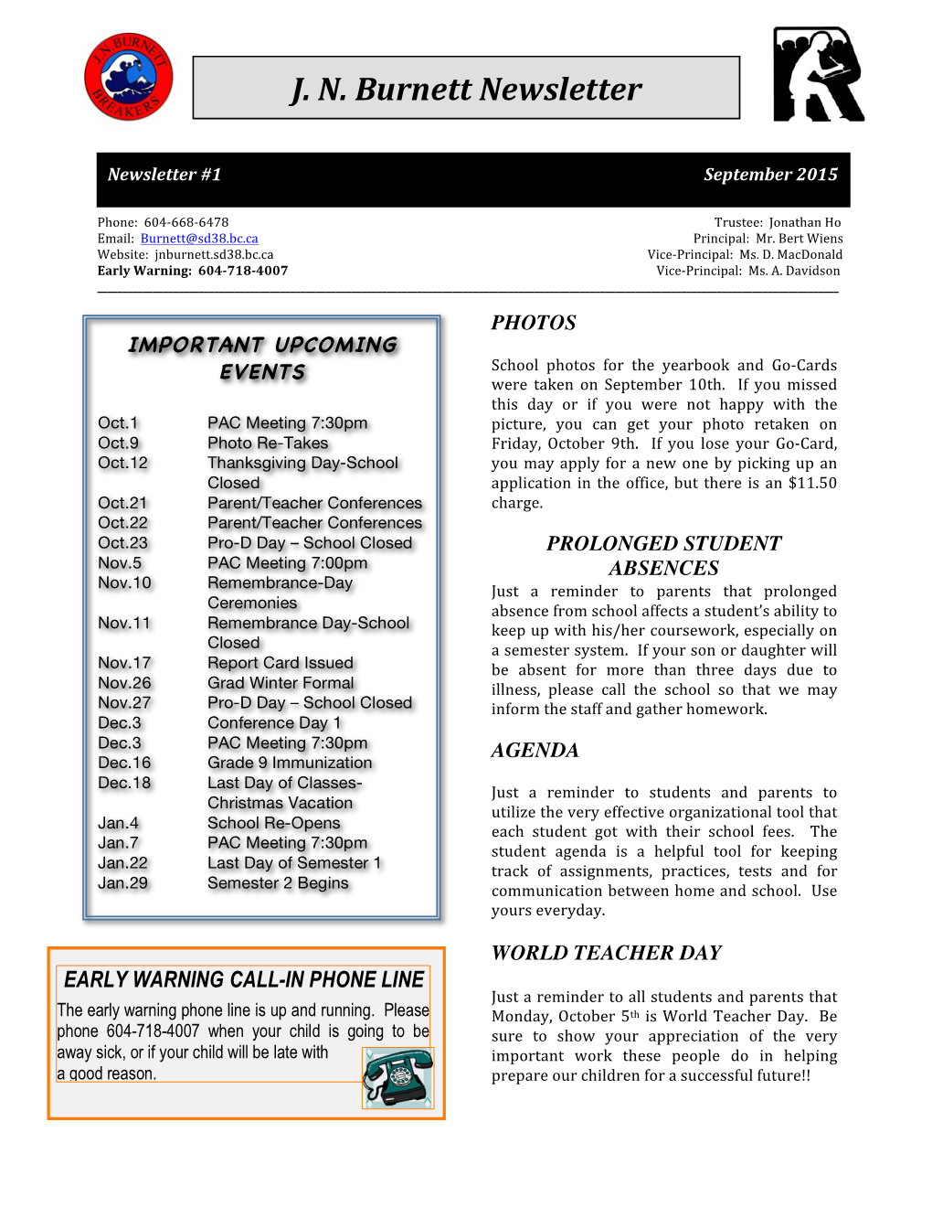 September 2015 Newsletter.Pdf