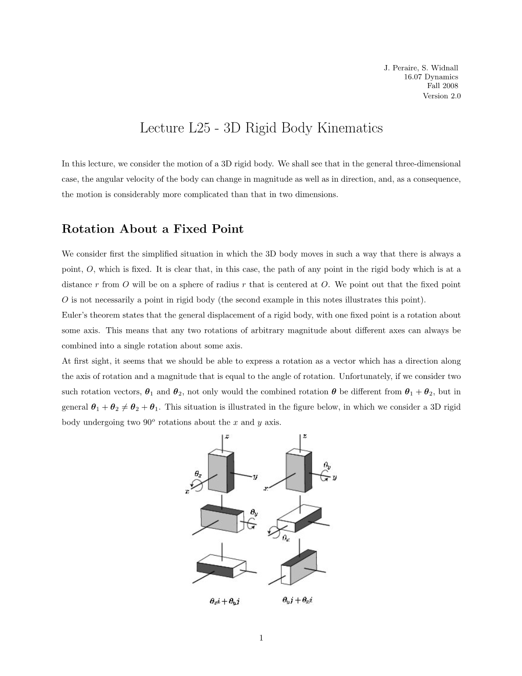 Lecture L25 - 3D Rigid Body Kinematics