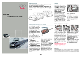 Audi A2 Quick Reference Guide