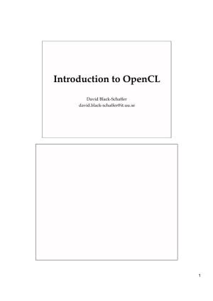 KTH Introduction to Opencl