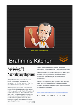 Brahmins Kitchen