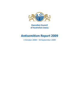 Antisemitism Report 2009