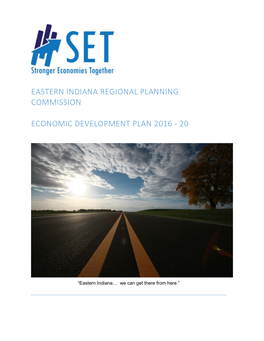 Eastern Indiana Regional Planning Commission Economic Development Plan 2016