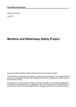 Maritime and Waterways Safety Project