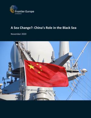 China's Role in the Black