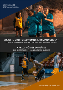 Essays in Sports Economics and Management: Competitive Balance, Minority Groups, and Workplace Issues