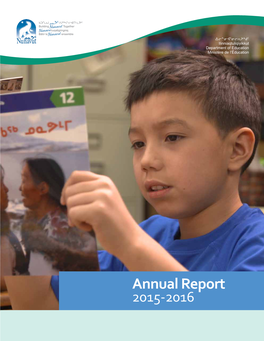 Annual Report 2015-2016 Deputy Minister’S Message