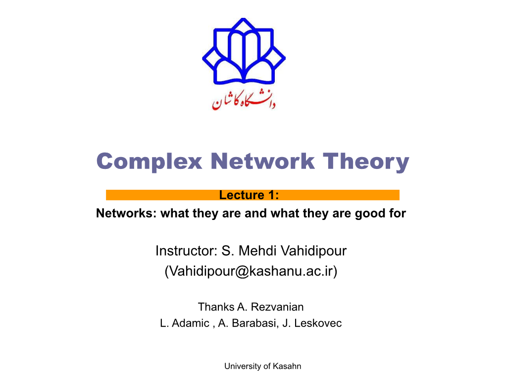 Complex Network Theory