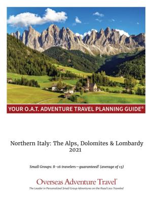 Northern Italy: the Alps, Dolomites & Lombardy 2021