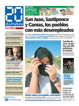 San Juan, Santiponce Y Camas, Los Pueblos Con Más Desempleados