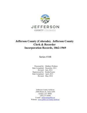 Jefferson County (Colorado). Jefferson County Clerk & Recorder