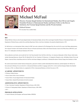 Michael Mcfaul