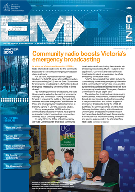 Community Radio Boosts Victoria's Emergency Broadcasting