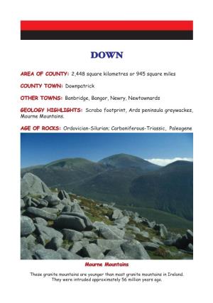 Down: COUNTY GEOLOGY of IRELAND 1