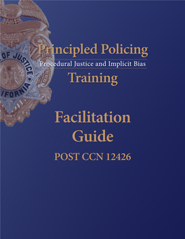 Principled Policing Facilitation Guide