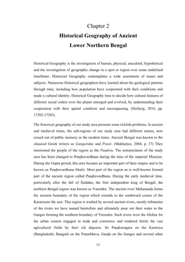 Chapter 2 Historical Geography of Ancient Lower Northern Bengal