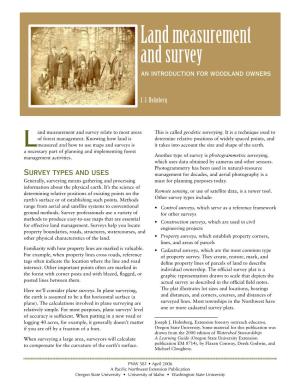 Land Measurement and Survey an Introduction for Woodland Owners