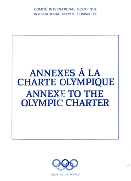 Olympic Charter 1988
