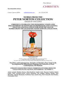Peter Norton Collection Ahead of the Curve