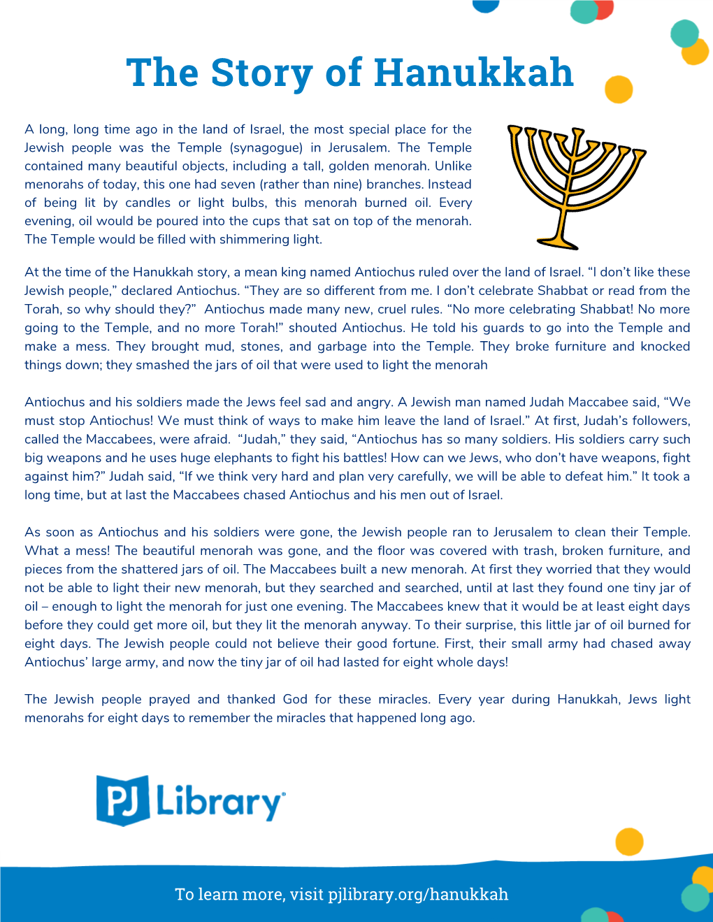 Copy of the Story of Hanukkah