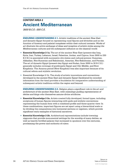 AP Art History Course and Exam Description Ancient Mediterranean