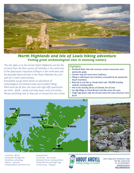 North Highlands and Isle of Lewis Hiking Adventure Visiting Great Archaeological Sites in Stunning Scenery