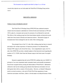 1996 US-Russia Joint Commission on Pows/Mias