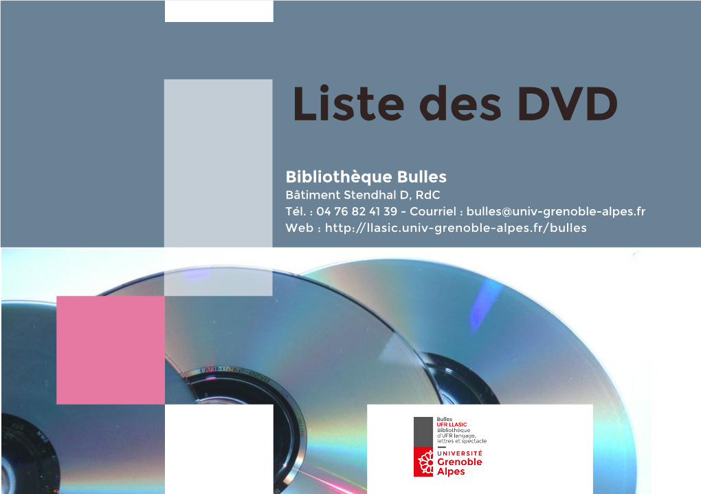 Liste Des DVD Empruntables