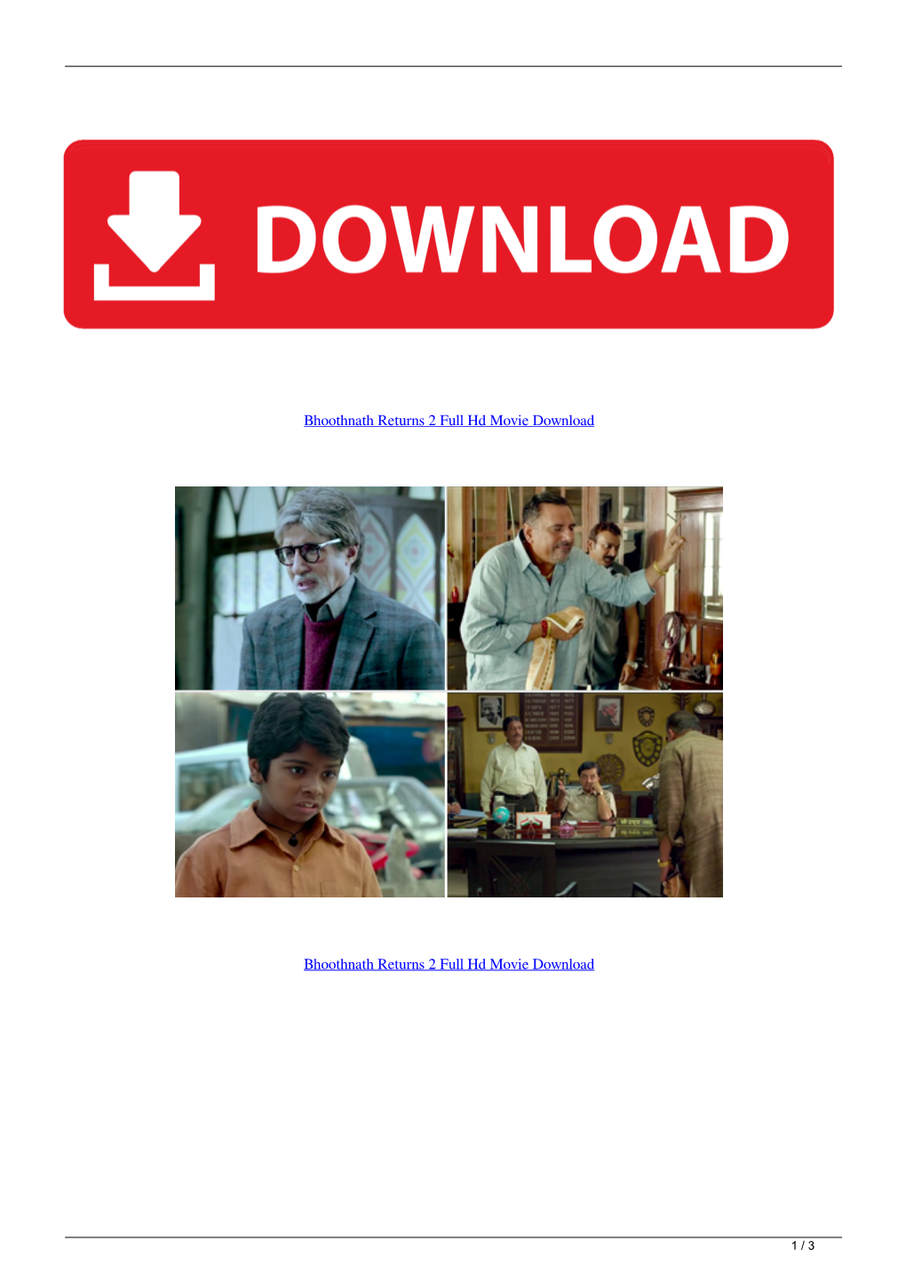 Bhoothnath Returns 2 Full Hd Movie Download