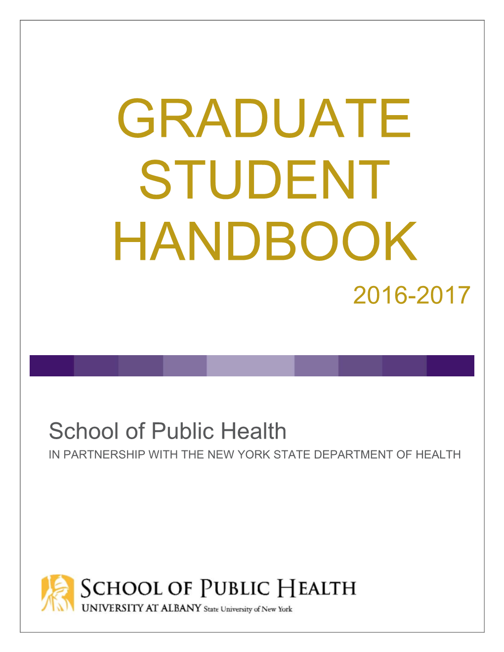 Graduate Student Handbook