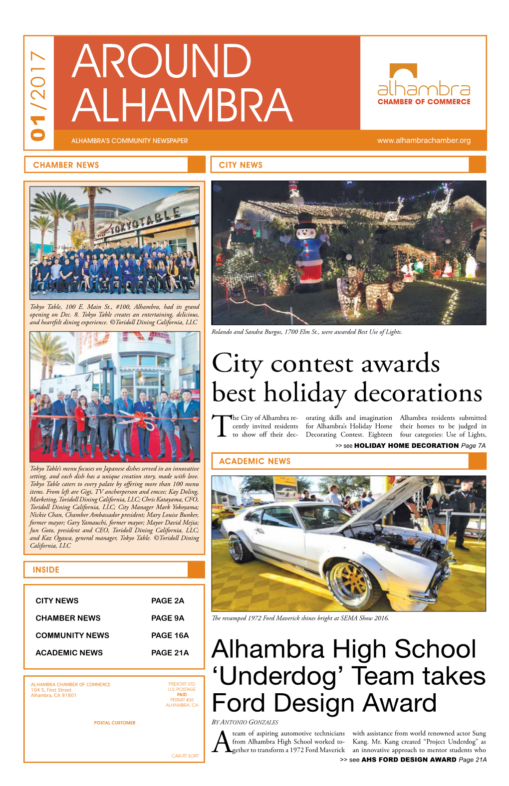 City Contest Awards Best Holiday Decorations