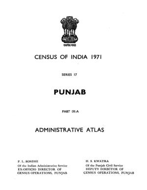 Administrative Atlas, Part-IX-A, Series-17, Punjab