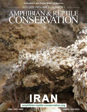 IRAN Amphibian-Reptile-Conservation.Org ISSN: 1083-446X Eissn: 1525-9153 Editor