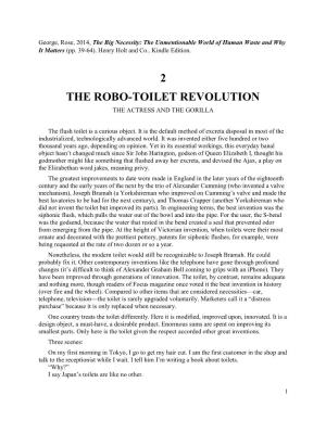 2 the Robo-Toilet Revolution the Actress and the Gorilla