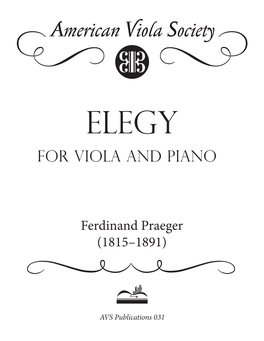 Elegy for Viola and Piano