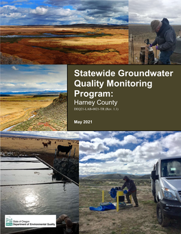 Statewide Groundwater Quality Monitoring Program: Harney County DEQ21-LAB-0021-TR (Rev
