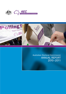 Australian Electoral Commission Annual Report 2010-2011